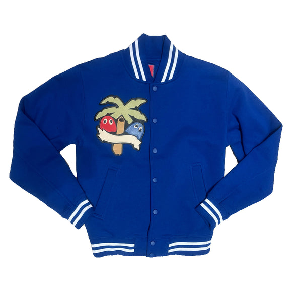 PMDxTOPSON Logo Varsity Jacket (Royal Blue)