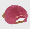 Homme Femme Tennis Crest Corduroy Hat Maroon