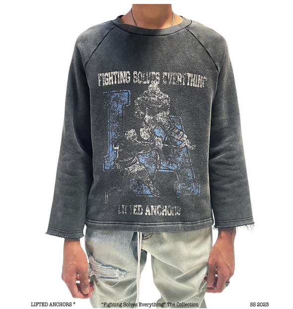 Lifted Anchors "Face Off" Raglan Sweater