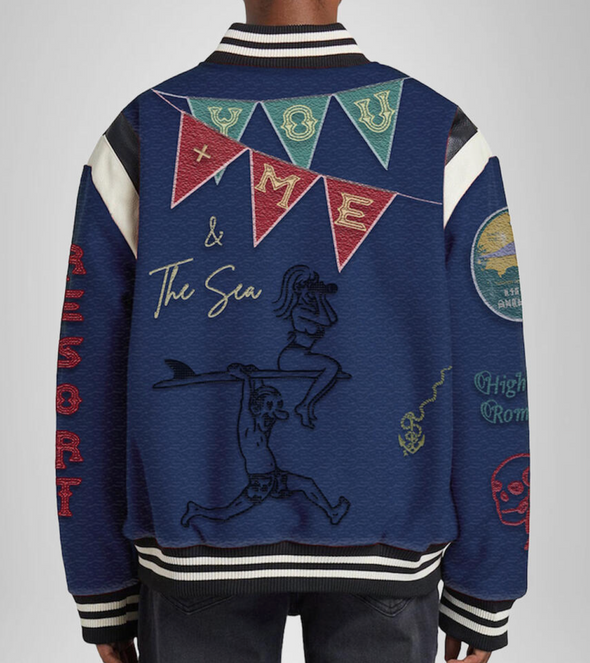 Lifted Anchors "Lovers Surf Club" Varsity Letterman