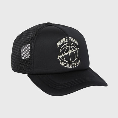 Homme Femme "Basketball" Trucker Hat (Black)