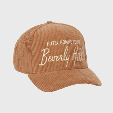 Homme Femme Hotel Corduroy Hat (Brown)