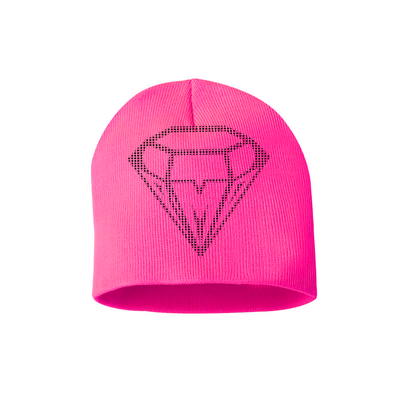 PMDxG6 Pressure Makes Diamonds Rhinestone Beanie - Pink