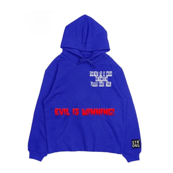 Good and Evil "Stay Strong" Hoodie (Blue)