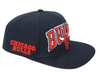 Pro Standard Chicago Bulls Wordmark Logo Snap Back
