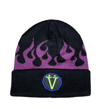 Villain Flame Beenie Purple/Black