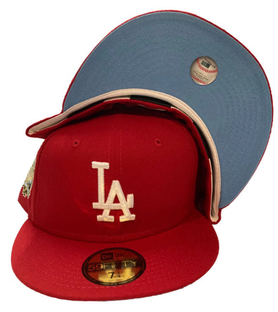 New Era LA Dodgers 40th Anniversary Fitted Hat (Red/Blue)