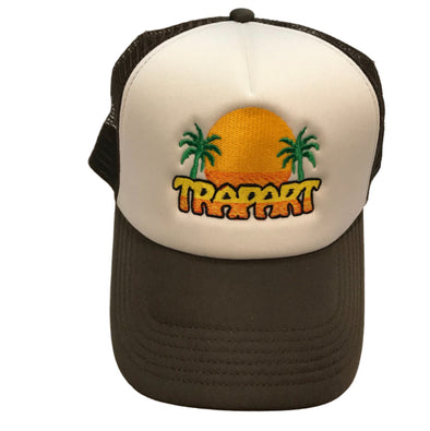 Trapart Never Take The Cheese Trucker Hat (Brown)