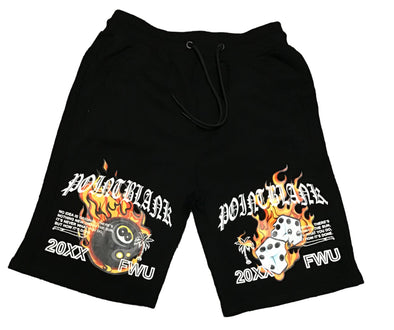 Point Blank “Flaming 8Ball” Shorts