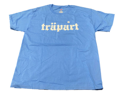 Trapart Logo Tee (Carolina Blue/White)