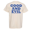 Good And Evil “Good Nor Evil” Tee (Cream/Blue)