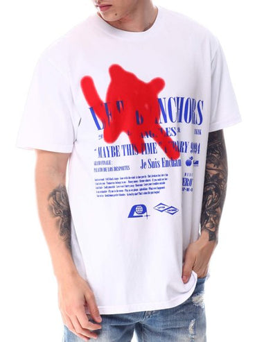 Lifted anchor Anarchy Tee (White)