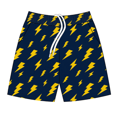 Real Ones Lightning Mesh Shorts ( Navy / Gold )