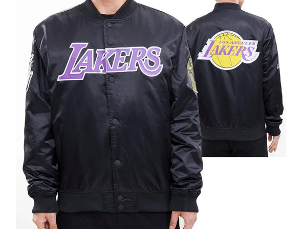 Pro Standard Lakers Satin Varsity Jacket