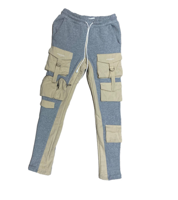 Lifted Anchors "Military" Sweatpants ( Khaki / Grey )