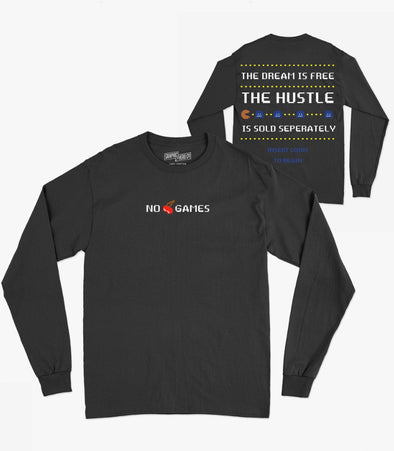 Pack Man Dupe "No Games" LS Tee
