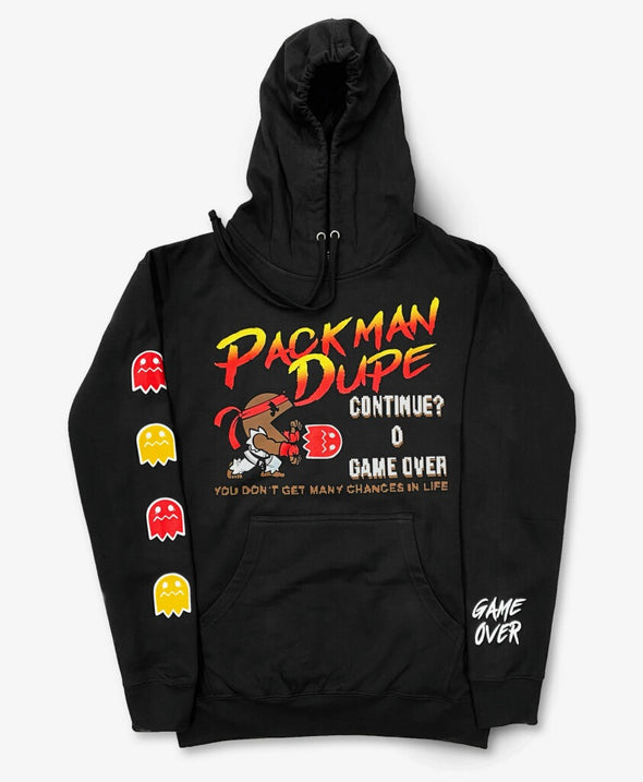 Pack Man Dupe "Game Over" Hoodie - Black