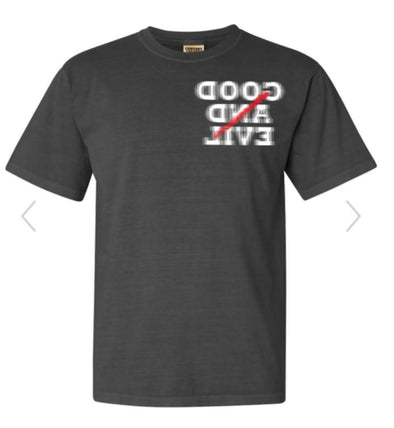 Good And Evil “Good Nor Evil” Tee (Grey and black)
